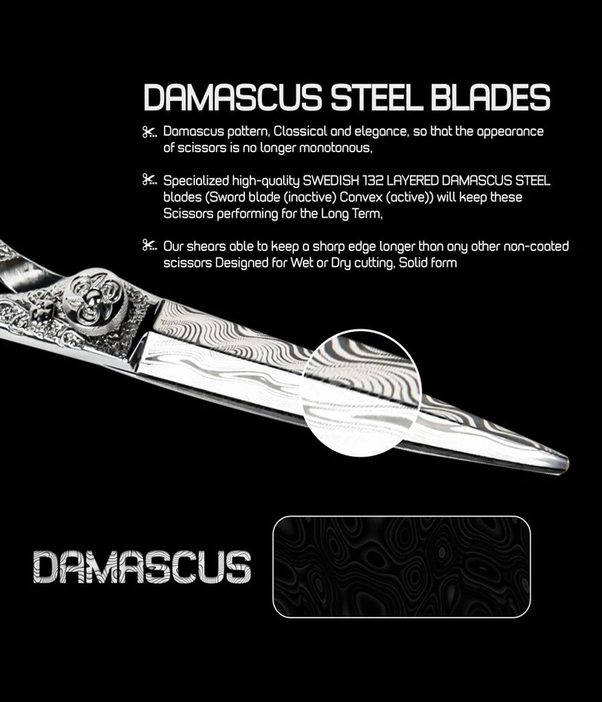 5.5" DAMASCUS Professional Hair Cutting Scissors